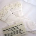 Quick Lace-Edged Baby Socks e-Pattern