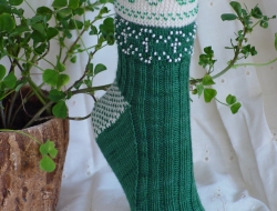 Beaded Shamrocks Socks Kit (includes pattern)