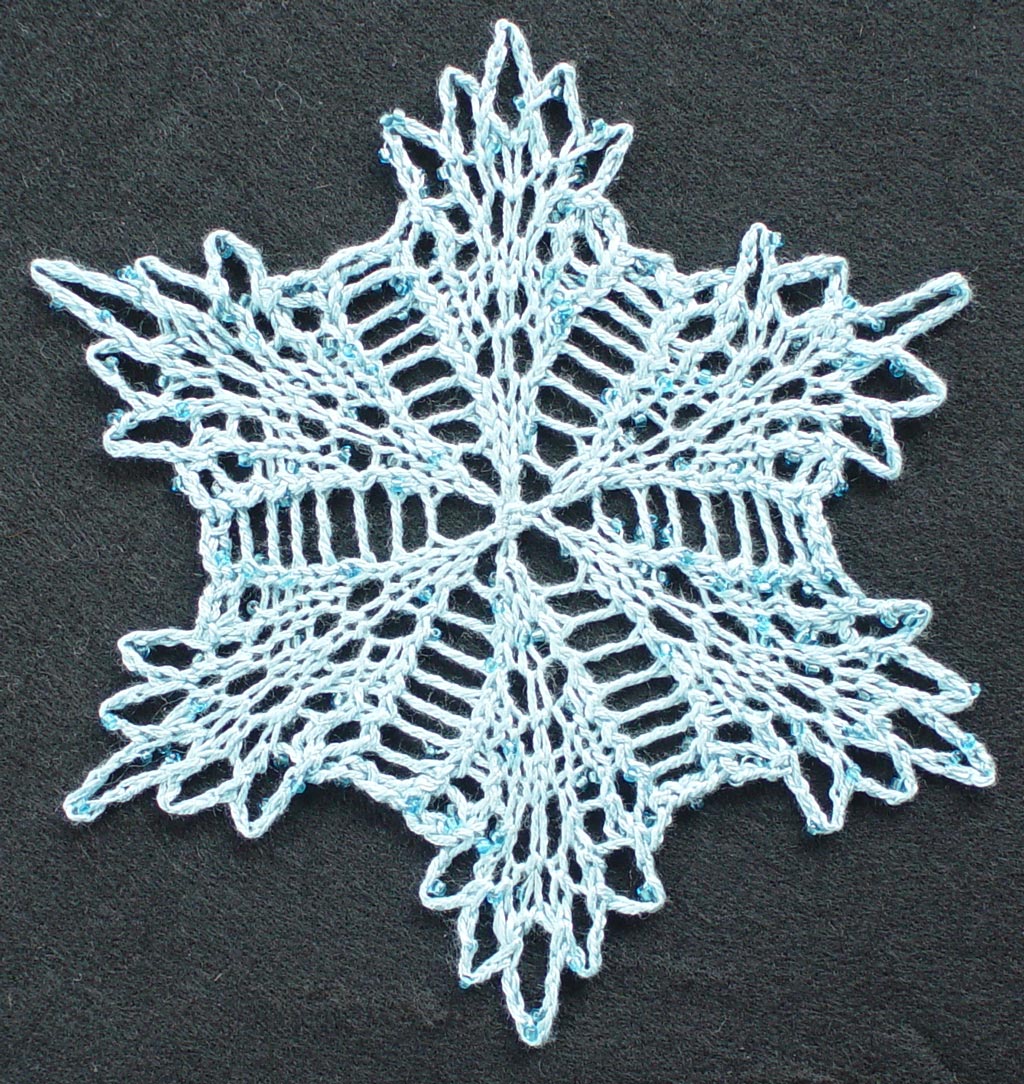 Knitted Snowflakes KAL Knit HeartStrings LearnandKnitAlongs