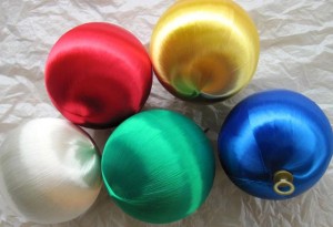 Satin Ornament Balls