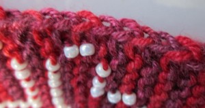 The chain stitch selvedge mades a tidy smooth edge that is stretchy, too