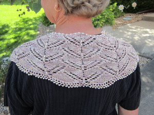 Swags of Lace Crescent Scarf