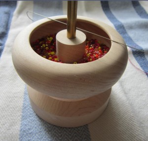 Loading beads into the bead spinner bowl
