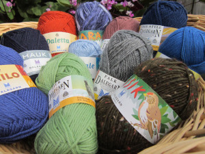 Nov 2013 KnitHeartStrings prize is an assortment of 11 balls of Dale yarn