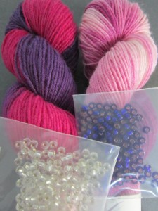 2014 February Giveaway of yarn and beads