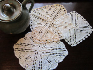 Tea Time napkin doily coaster